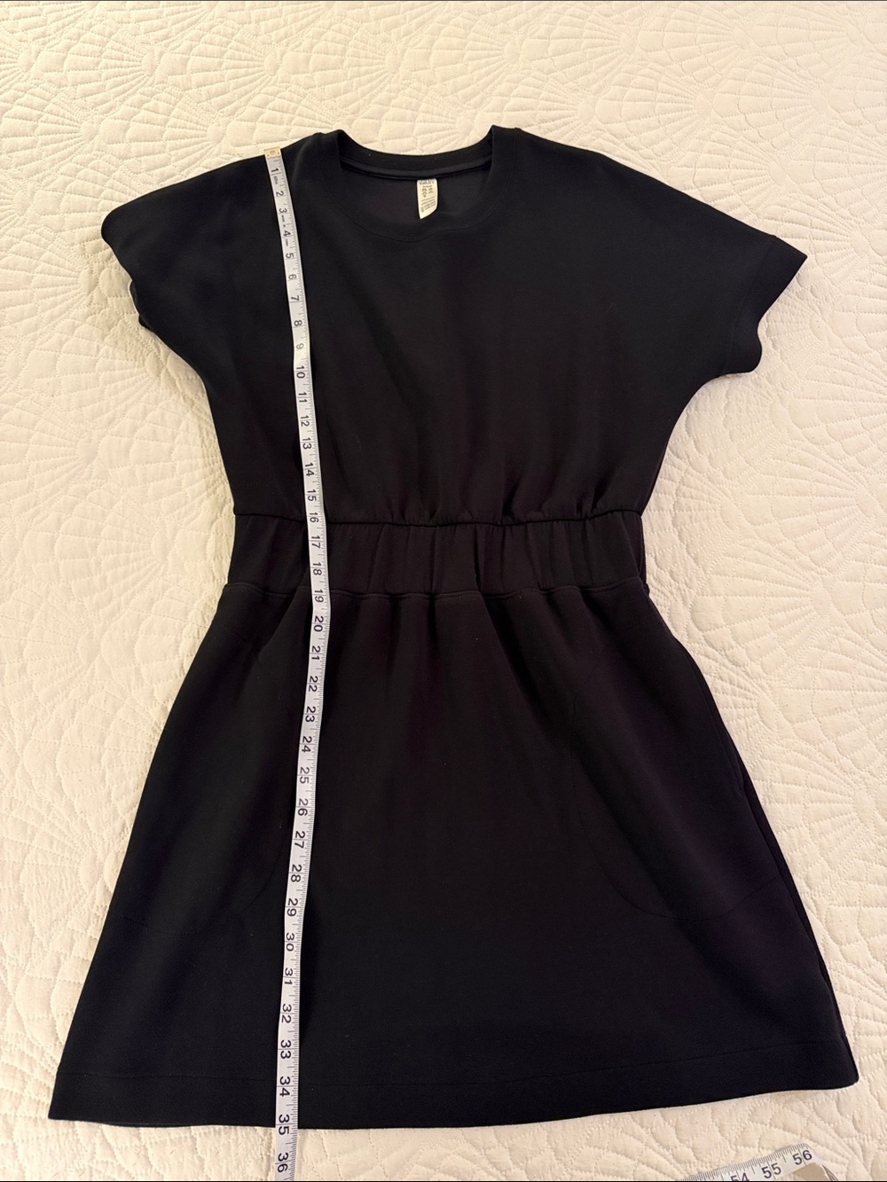 SPANX Black Short-Sleeve Crewneck Mini Dress - Picture 5 of 10
